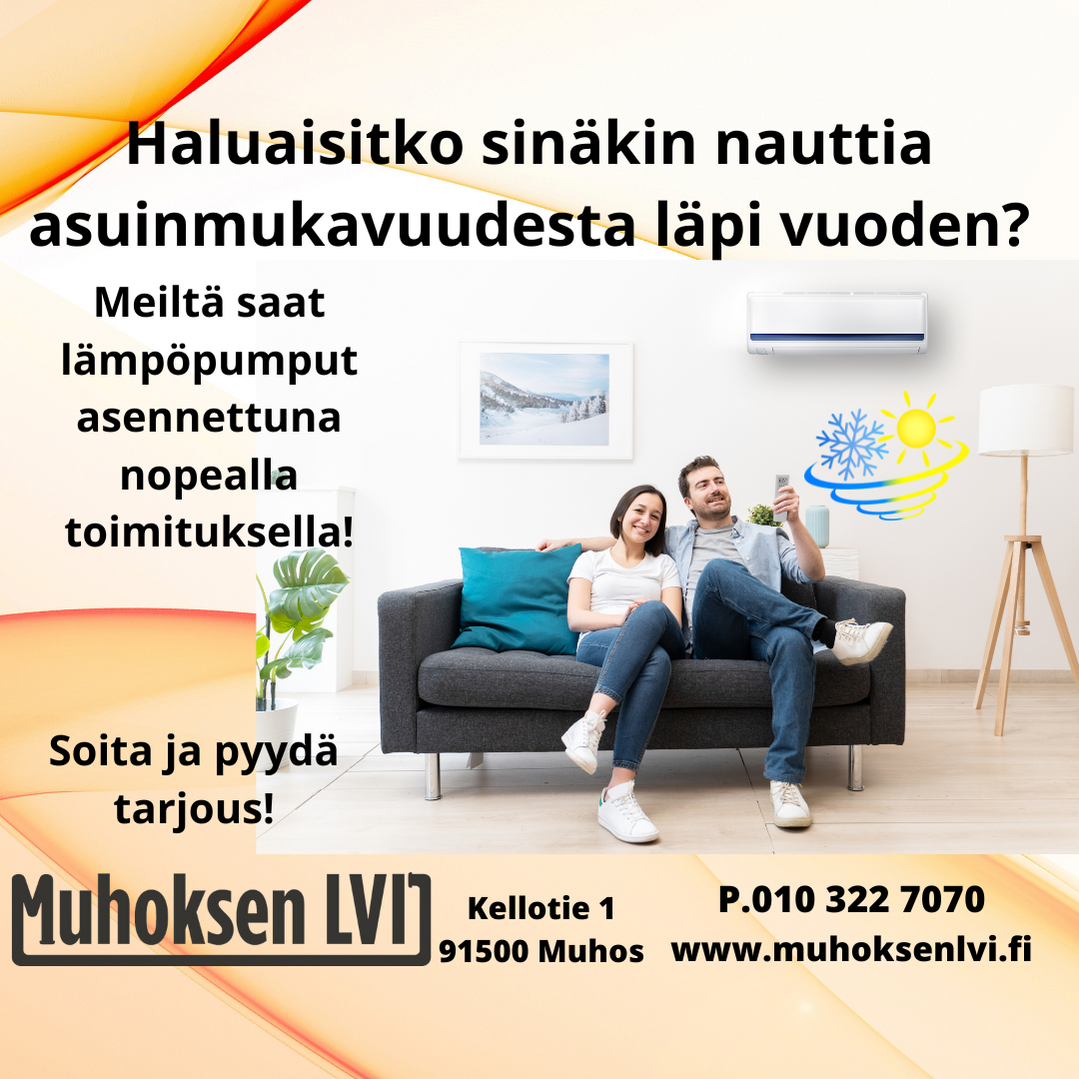 Lämpöpumput asennettuna